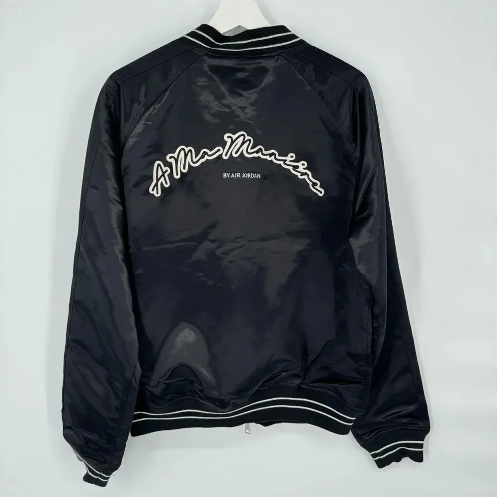 Air Jordan x A Ma‎ Maniére Souvenir Jacket Black Size Medium